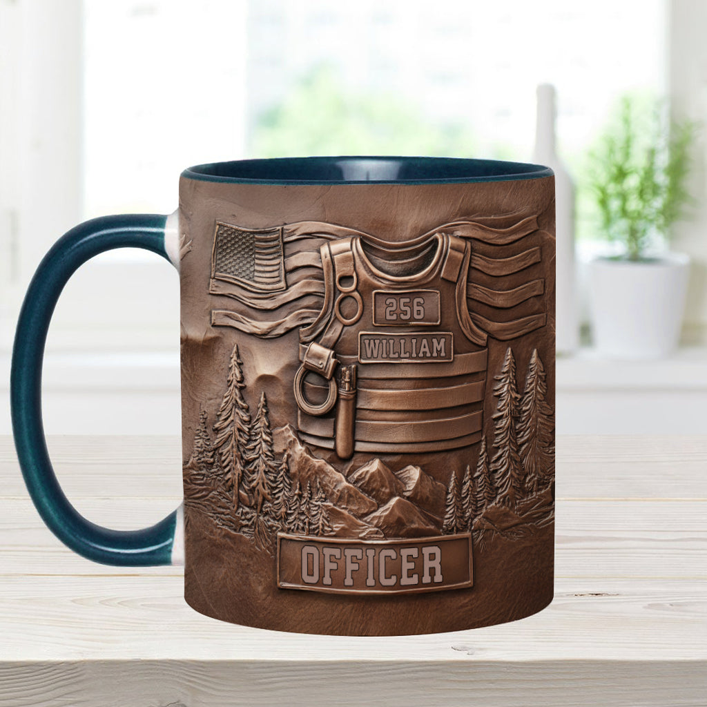 Servir et protéger - Mug personnalisé pour policier