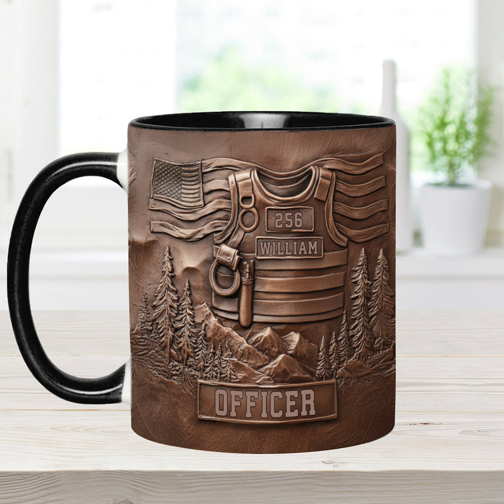Servir et protéger - Mug personnalisé pour policier
