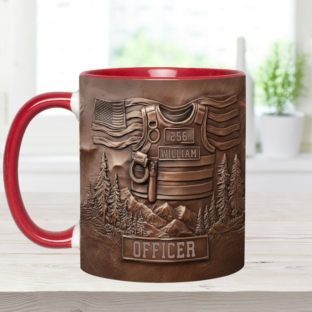 Servir et protéger - Mug personnalisé pour policier