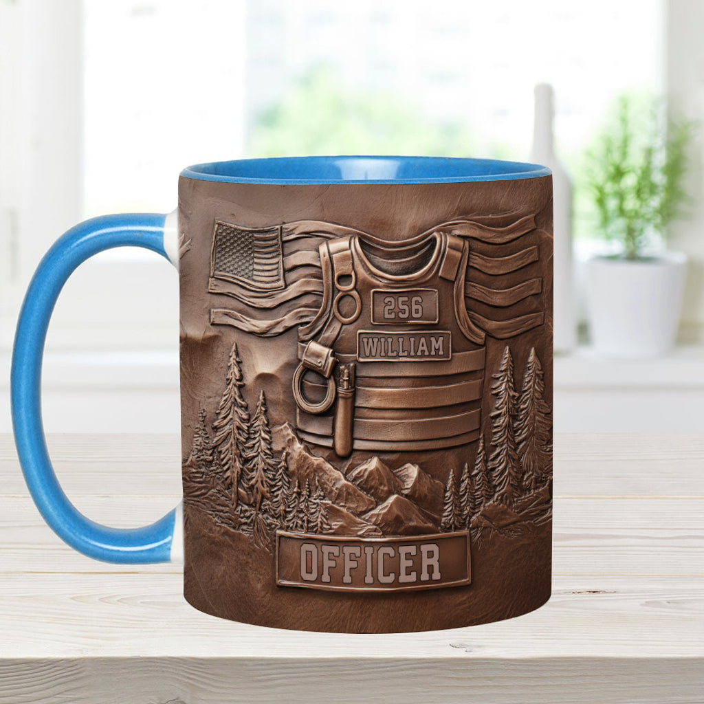 Servir et protéger - Mug personnalisé pour policier