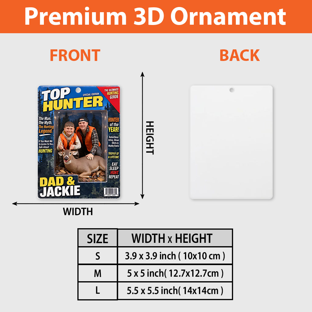 Le Meilleur Chasseur - Ornement Personnalisé Premium 3D