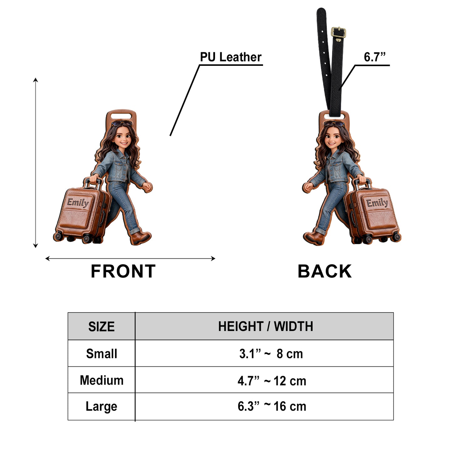 Custom Any Photo - Personalized Travelling Luggage Tag