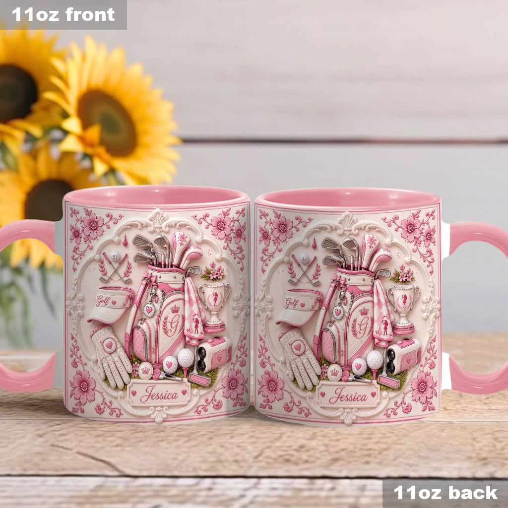 Live Love Golf - Personalized Golf Accent Mug