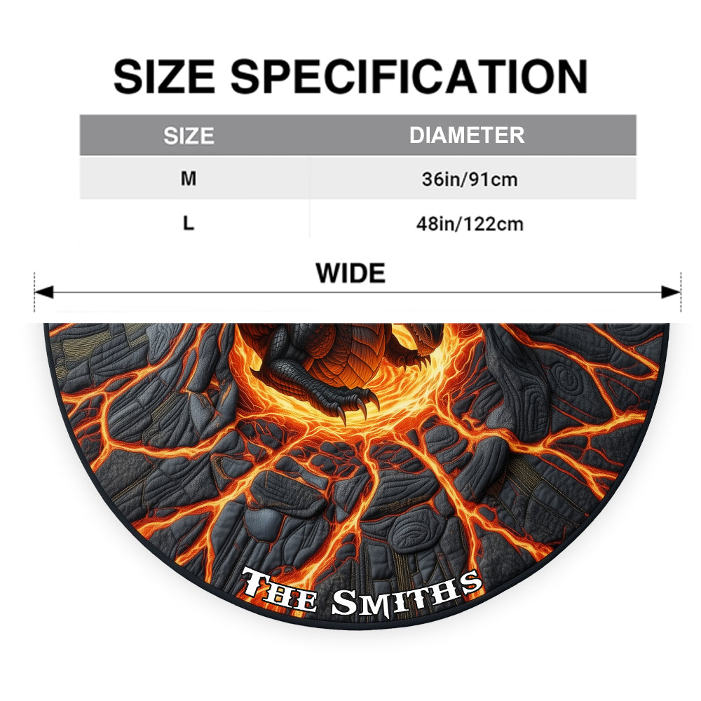 Jupe de sapin personnalisée en forme de dragon Strong Dragon