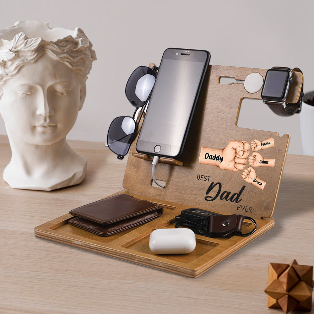 Meilleur papa du monde - Station d'accueil personnalisée pour papa
