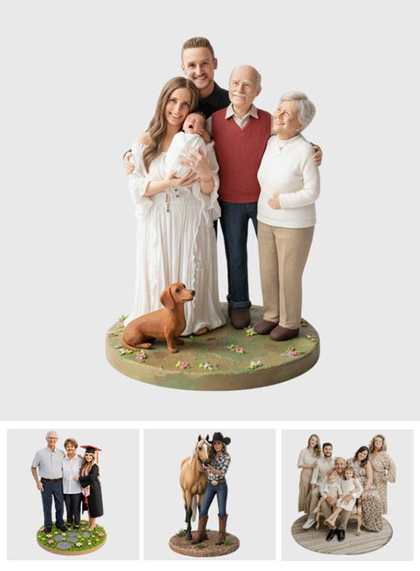 Combine Any Photo Perfect Meaningful Gift - Personalized Family Custom Shaped Acrylic Plaque
