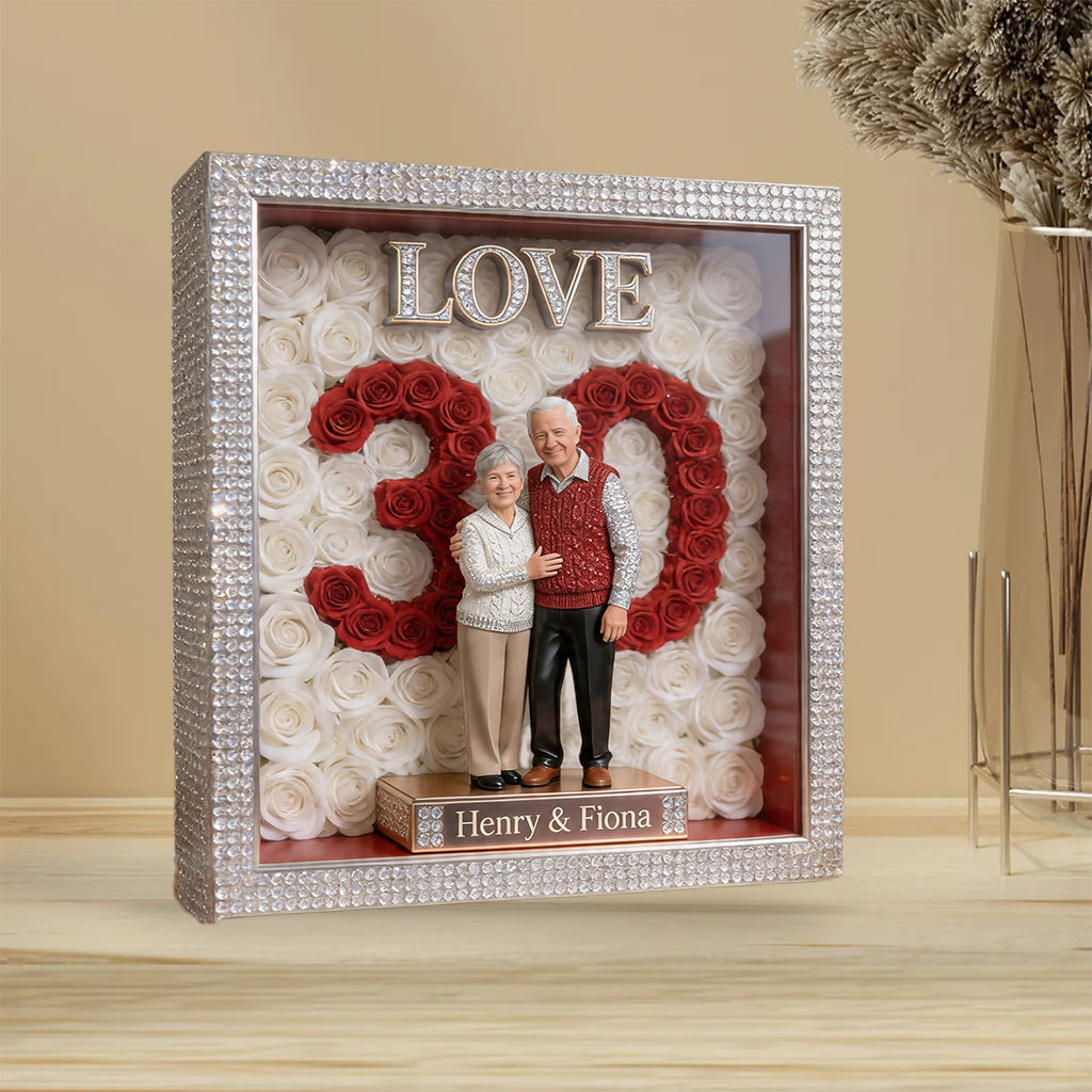 Plaque Acrylique Personnalisée - Photo d'Anniversaire Personnalisée pour Couple