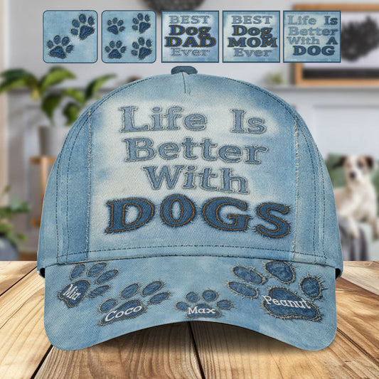 Meilleure maman de chien au monde - Casquette classique personnalisée pour chien