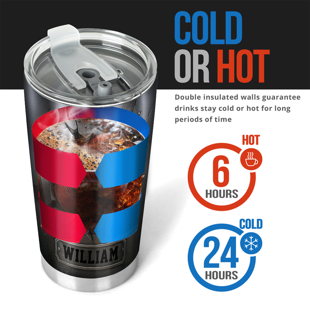 Né pour combattre - Gobelet isotherme de boxe personnalisé