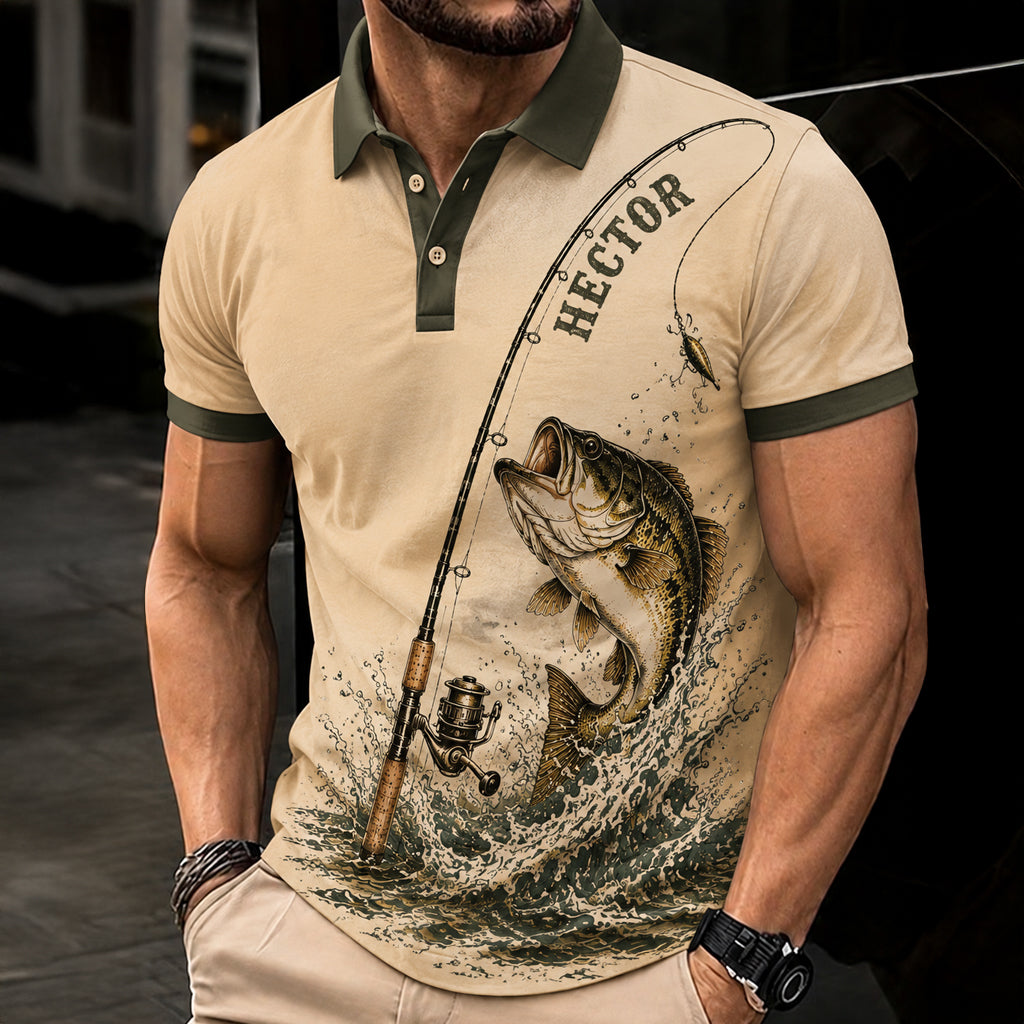 Love Fishing - Personalized Fishing Polo Shirt