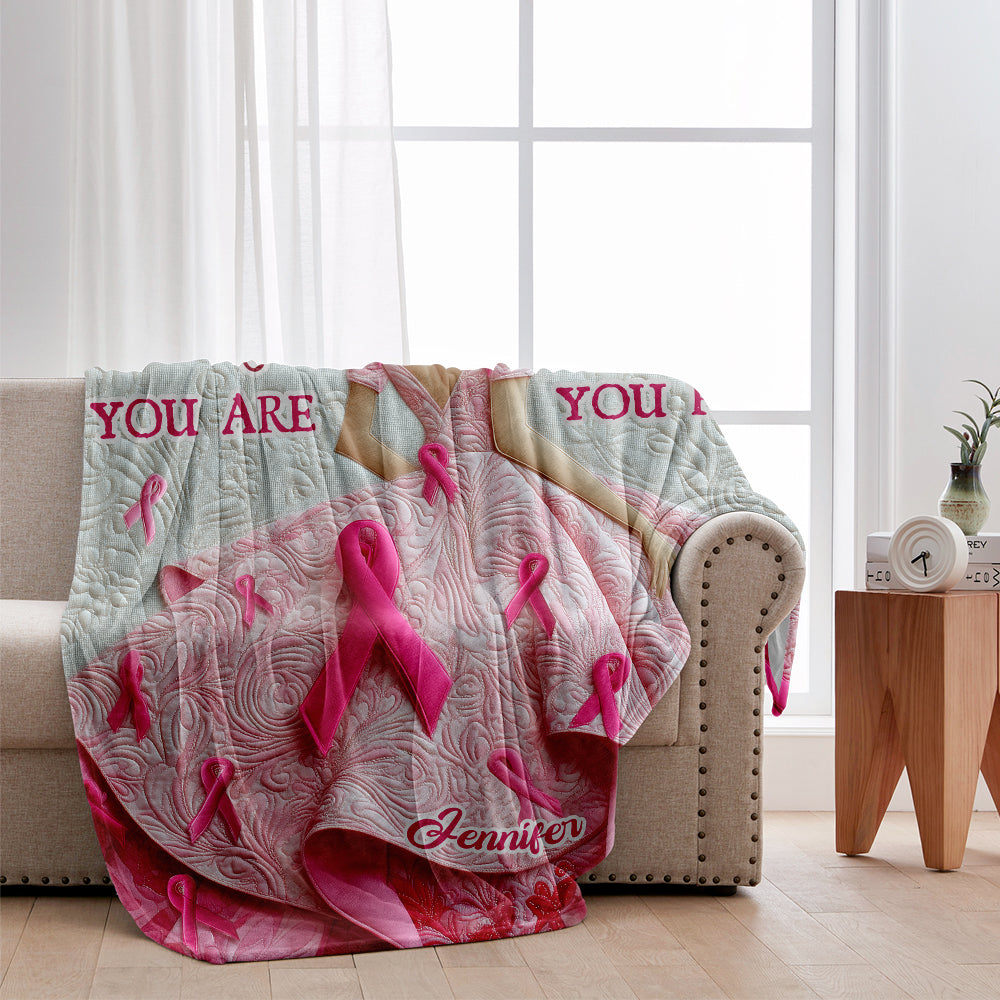 Tu es forte - Couverture personnalisée de sensibilisation au cancer du sein