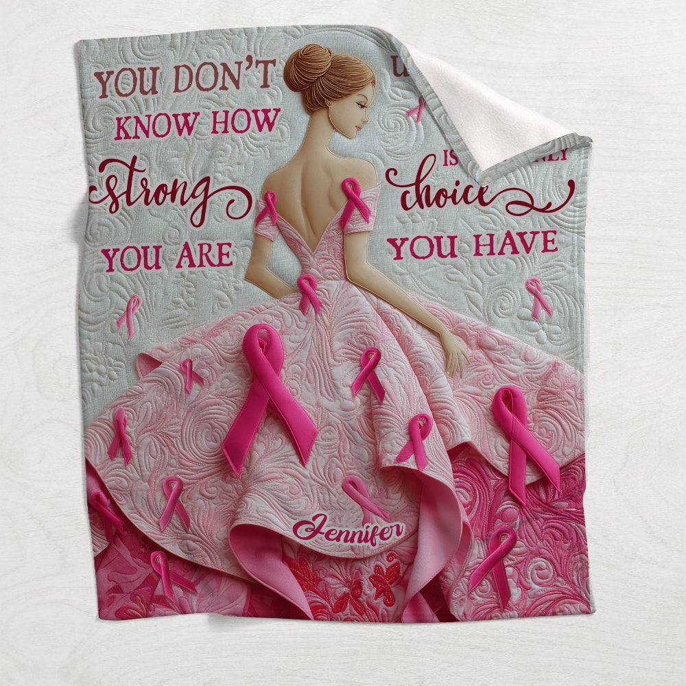 Tu es forte - Couverture personnalisée de sensibilisation au cancer du sein