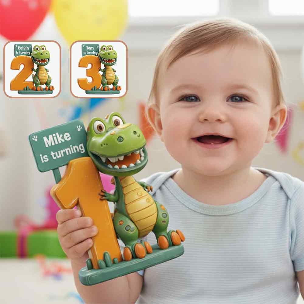 Décoration d'anniversaire pour enfants - Plaque acrylique personnalisée en forme de pièce