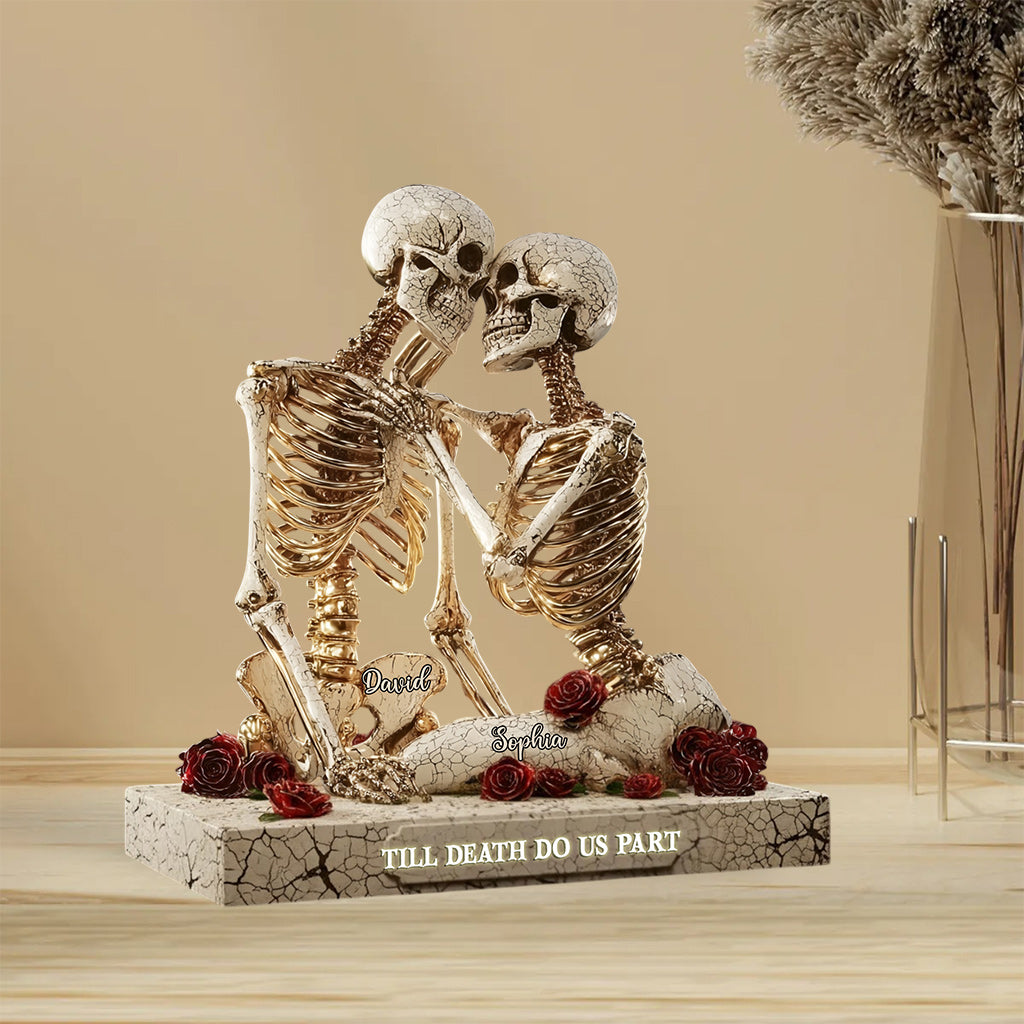 De notre premier baiser à notre dernier souffle - Plaque acrylique personnalisée pour couple