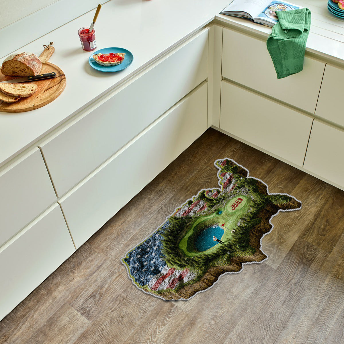 Pour l'amour du jeu - Tapis de golf personnalisé antidérapant et tufté