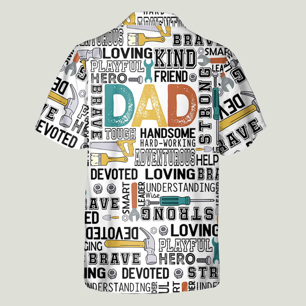 Best Dad Ever - Personalized Father Hawaiian Shirt