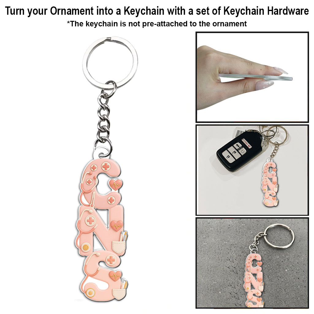 Joyeux Noël - Ornement personnalisé pour infirmière