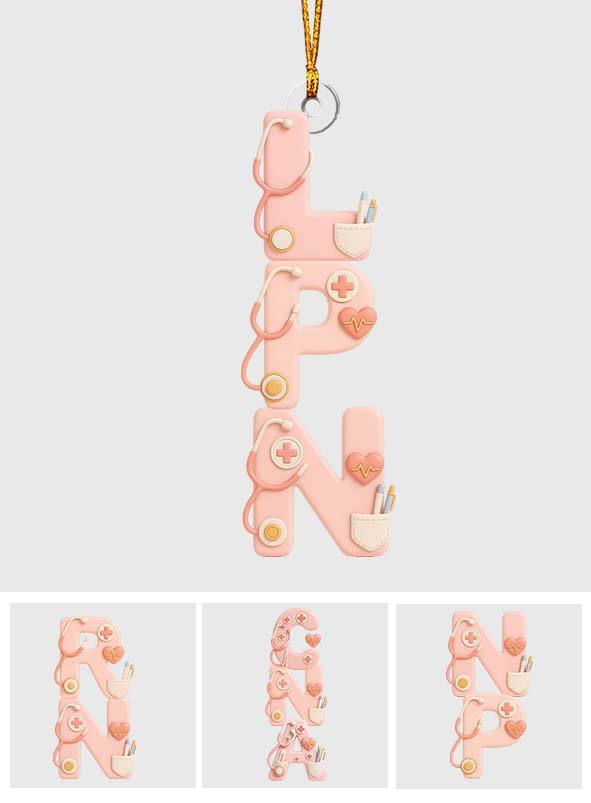 Joyeux Noël - Ornement personnalisé pour infirmière