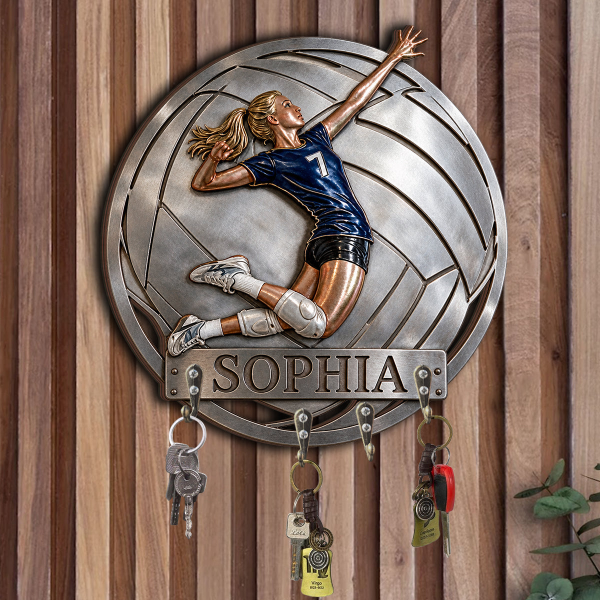 Any Sport, Any Photo - Personalized Football Custom Shaped Hanging Rack