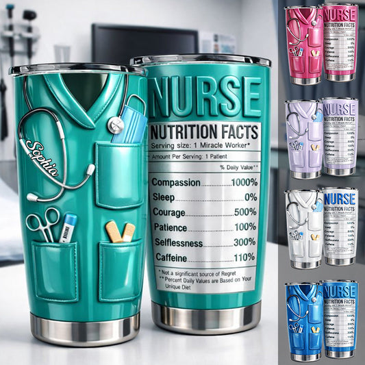 Informations nutritionnelles pour infirmières - Gobelet isotherme personnalisé pour infirmières