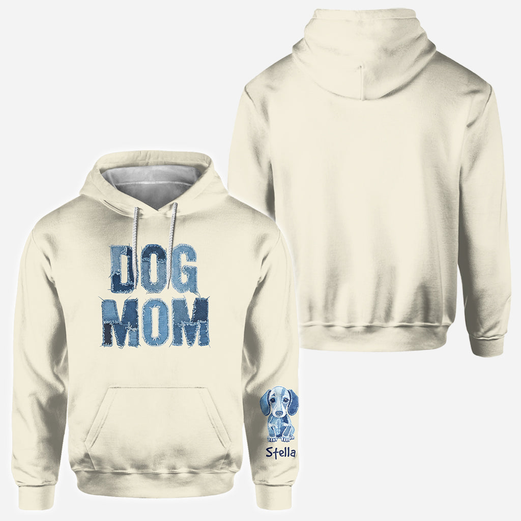 Maman de chien - T-shirt personnalisé intégral pour chien