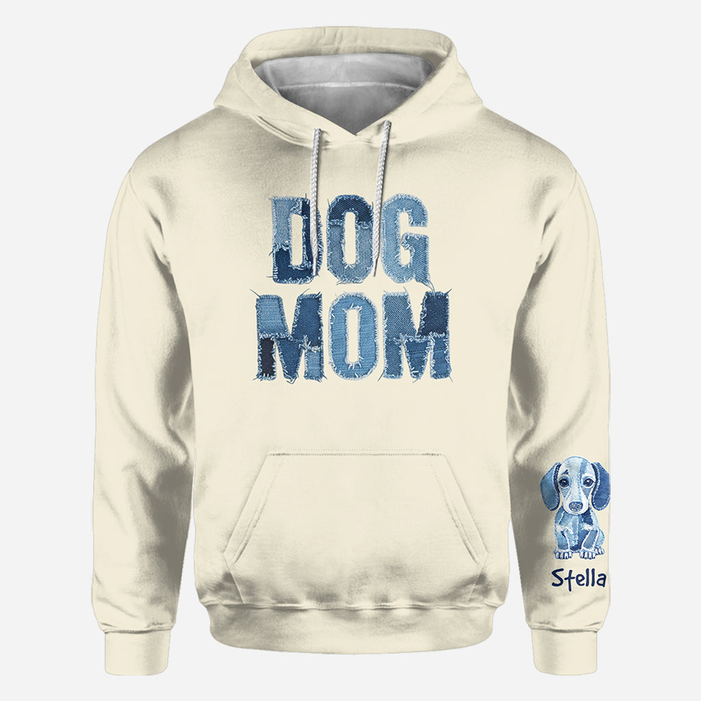 Maman de chien - T-shirt personnalisé intégral pour chien
