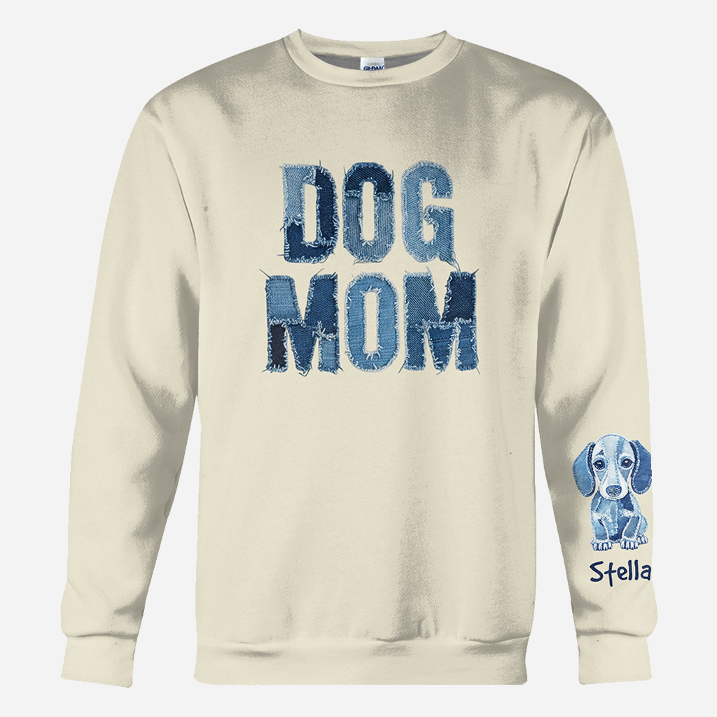 Maman de chien - T-shirt personnalisé intégral pour chien