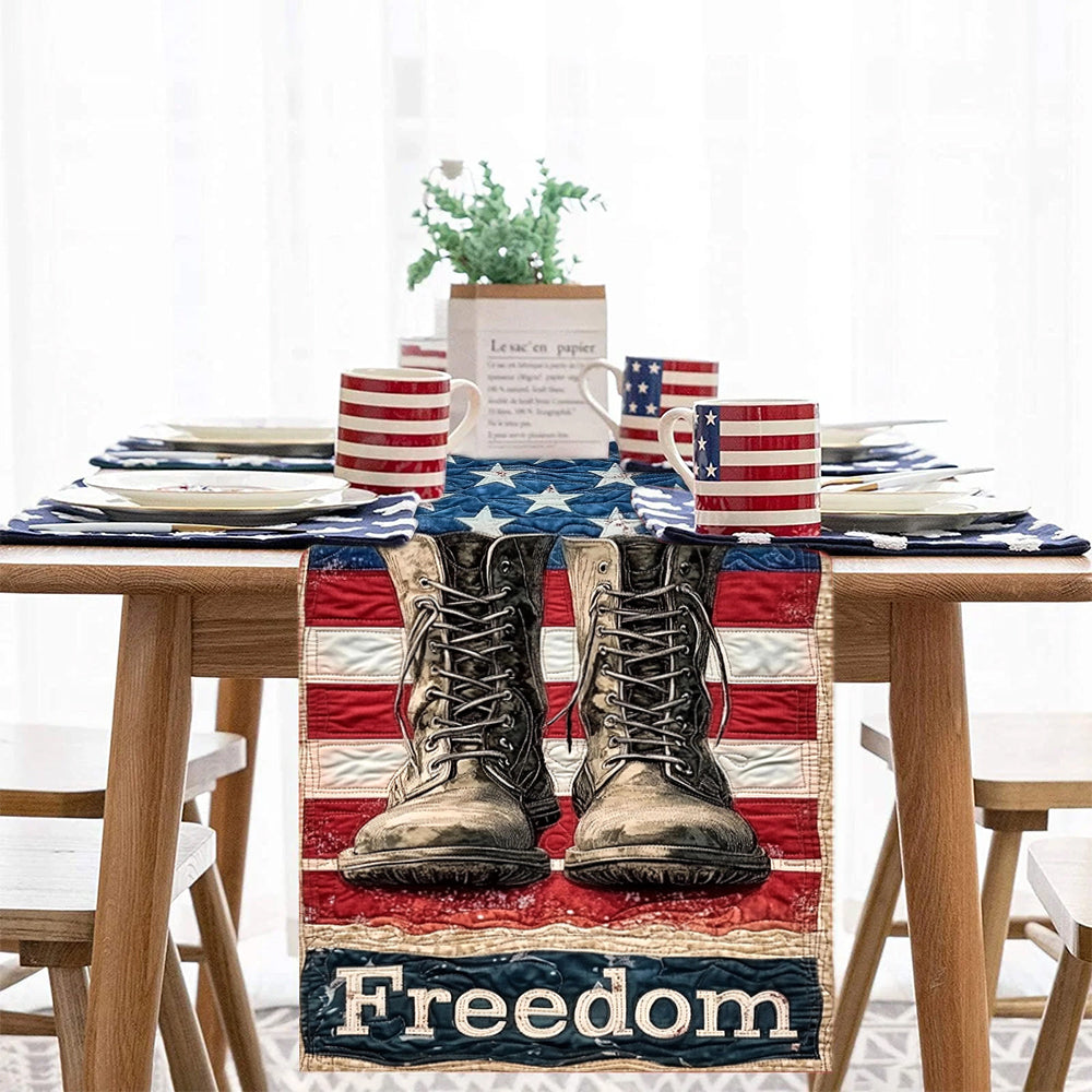 Chemin de table « Liberté du 4 juillet » - Fête de l'Indépendance / 4 juillet