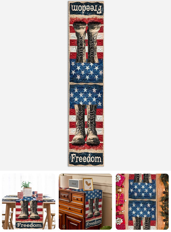 Chemin de table « Liberté du 4 juillet » - Fête de l'Indépendance / 4 juillet