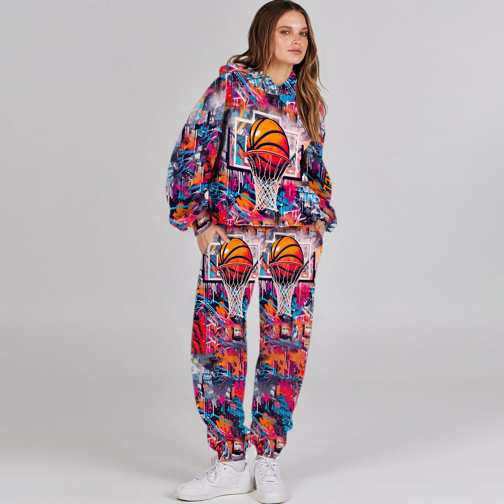 Design de basketball tendance - Sweat à capuche et pantalon de survêtement personnalisés
