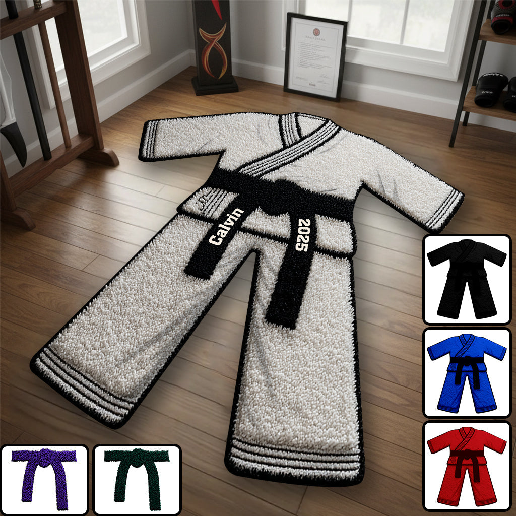 L'année où j'ai obtenu ma ceinture noire - Tapis d'arts martiaux antidérapant personnalisé