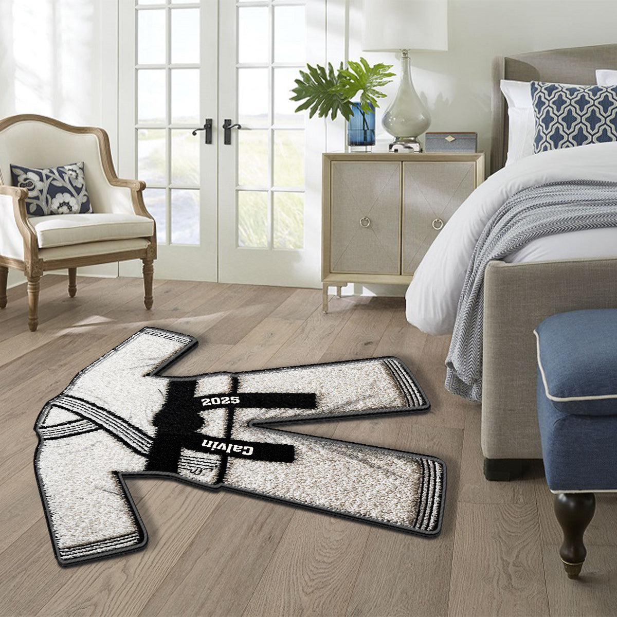 L'année où j'ai obtenu ma ceinture noire - Tapis d'arts martiaux antidérapant personnalisé