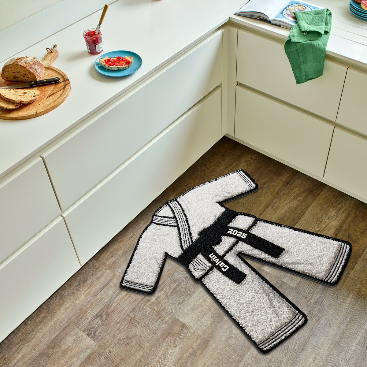 L'année où j'ai obtenu ma ceinture noire - Tapis d'arts martiaux antidérapant personnalisé