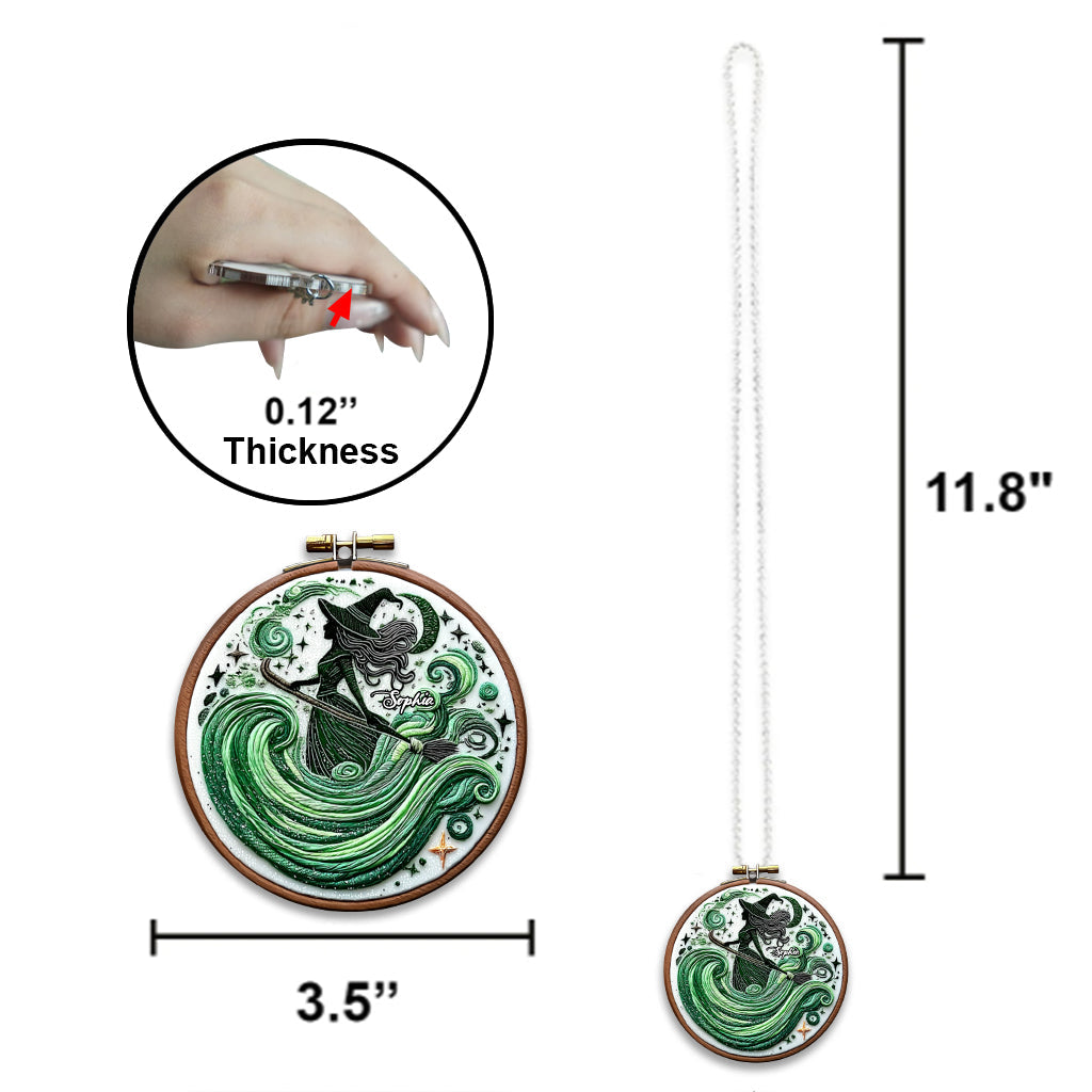 Sorcière magique - Ornement de voiture personnalisé sorcière