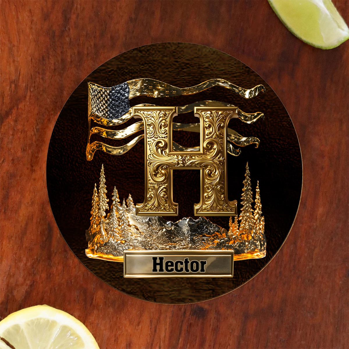 Initiale de l'alphabet pour les amateurs de whisky, bourbon... - Verre à whisky personnalisé