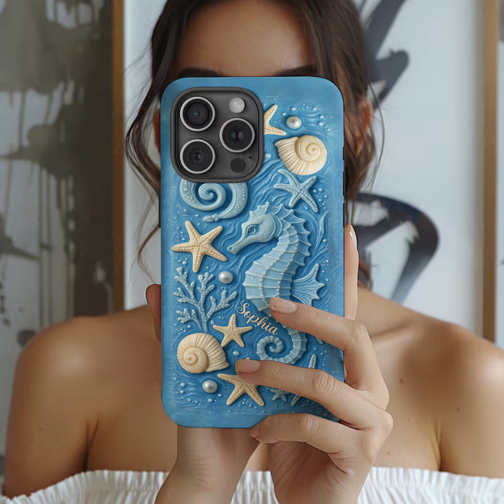Juste une fille qui aime l'océan - Coque de téléphone personnalisée pour amoureux de la mer avec impression intégrale