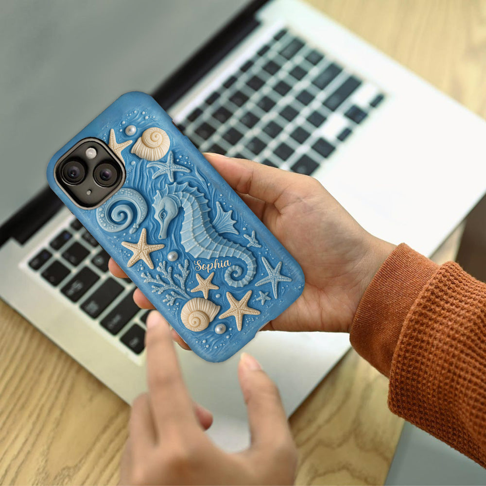 Juste une fille qui aime l'océan - Coque de téléphone personnalisée pour amoureux de la mer avec impression intégrale