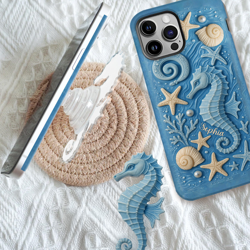 Juste une fille qui aime l'océan - Coque de téléphone personnalisée pour amoureux de la mer avec impression intégrale