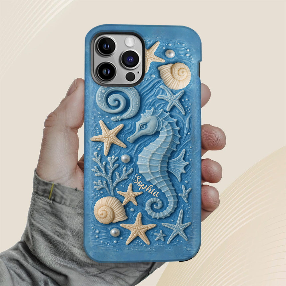 Juste une fille qui aime l'océan - Coque de téléphone personnalisée pour amoureux de la mer avec impression intégrale
