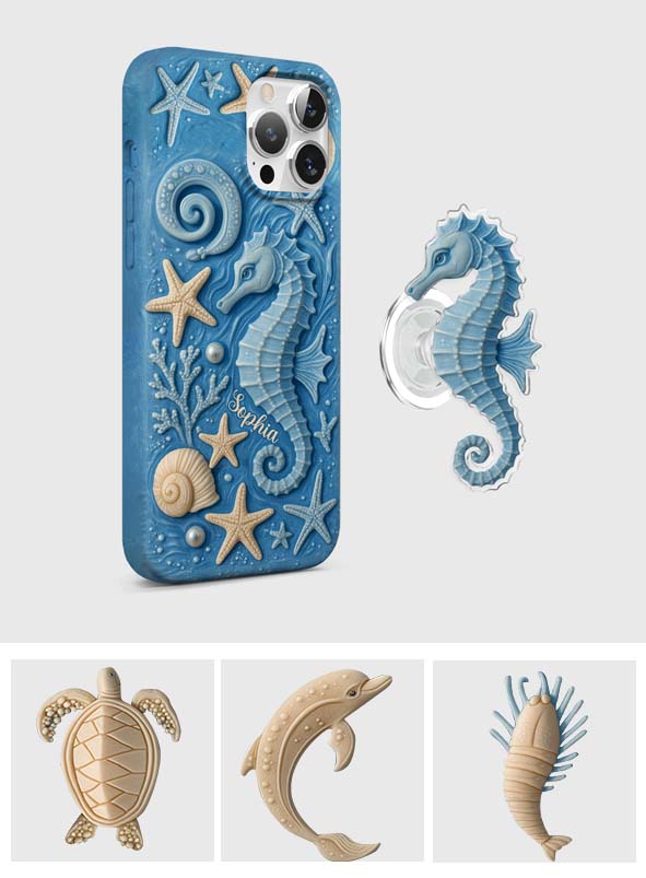 Juste une fille qui aime l'océan - Coque de téléphone personnalisée pour amoureux de la mer avec impression intégrale