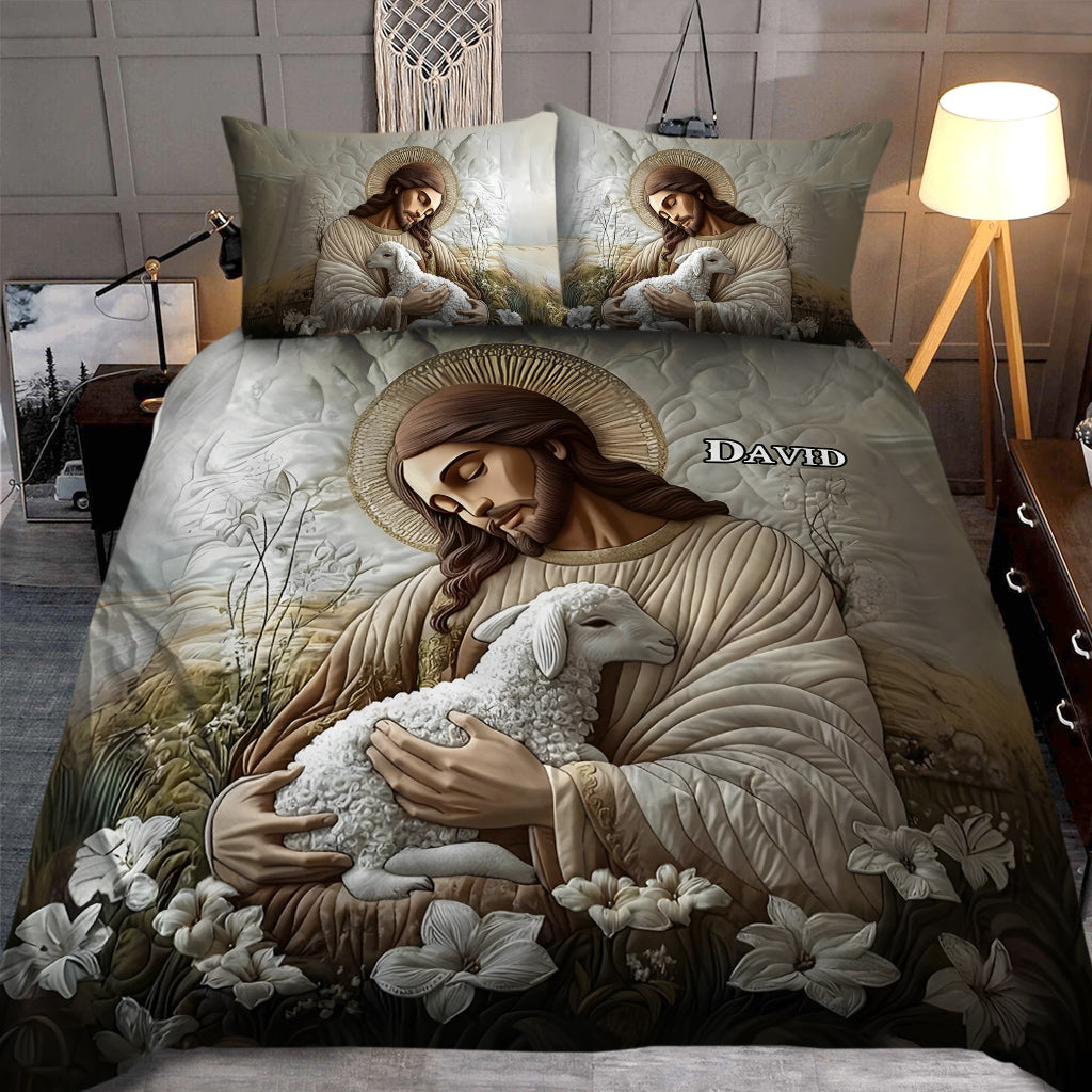 In His Arm - Personalized Christian Bedding Set