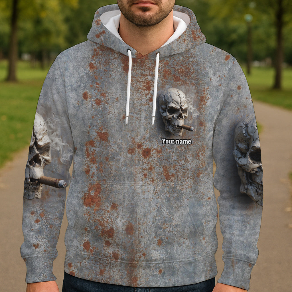 T-shirt personnalisé à motif crâne intégral - Tête de mort forte