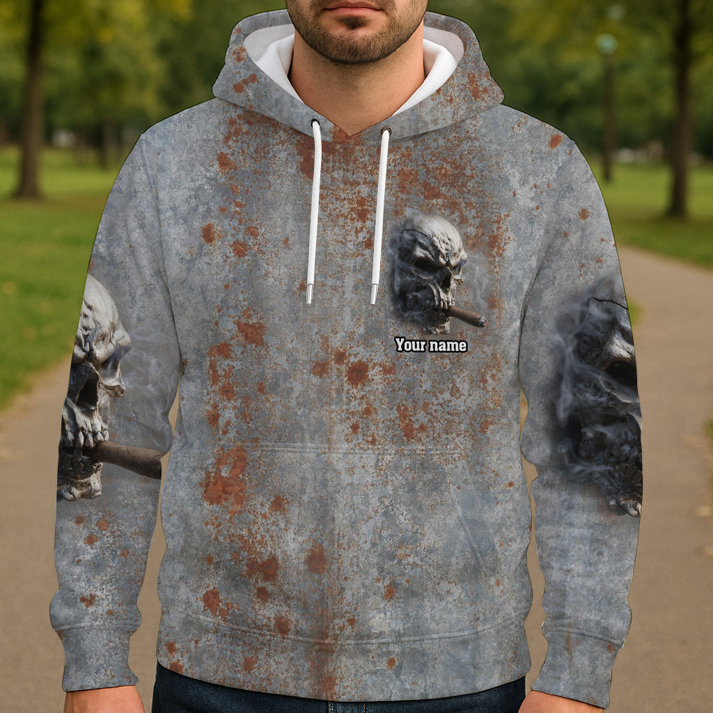 T-shirt personnalisé à motif crâne intégral - Tête de mort forte