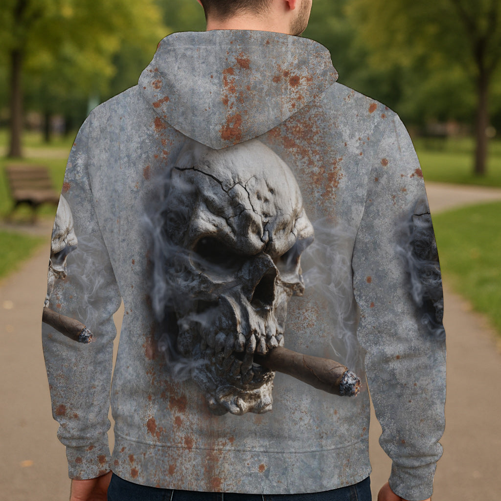 T-shirt personnalisé à motif crâne intégral - Tête de mort forte