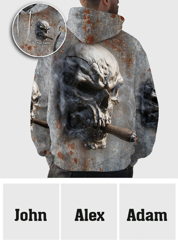 T-shirt personnalisé à motif crâne intégral - Tête de mort forte