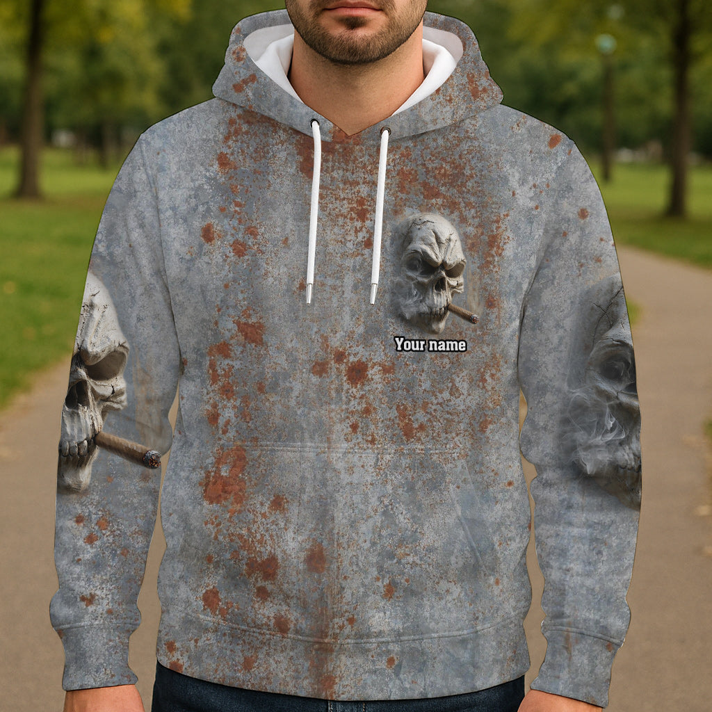 T-shirt personnalisé à motif crâne intégral - Tête de mort forte