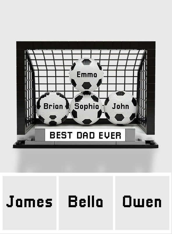 We Score The Best Dad - Personalized Soccer Custom Shaped Acrylic Plaque