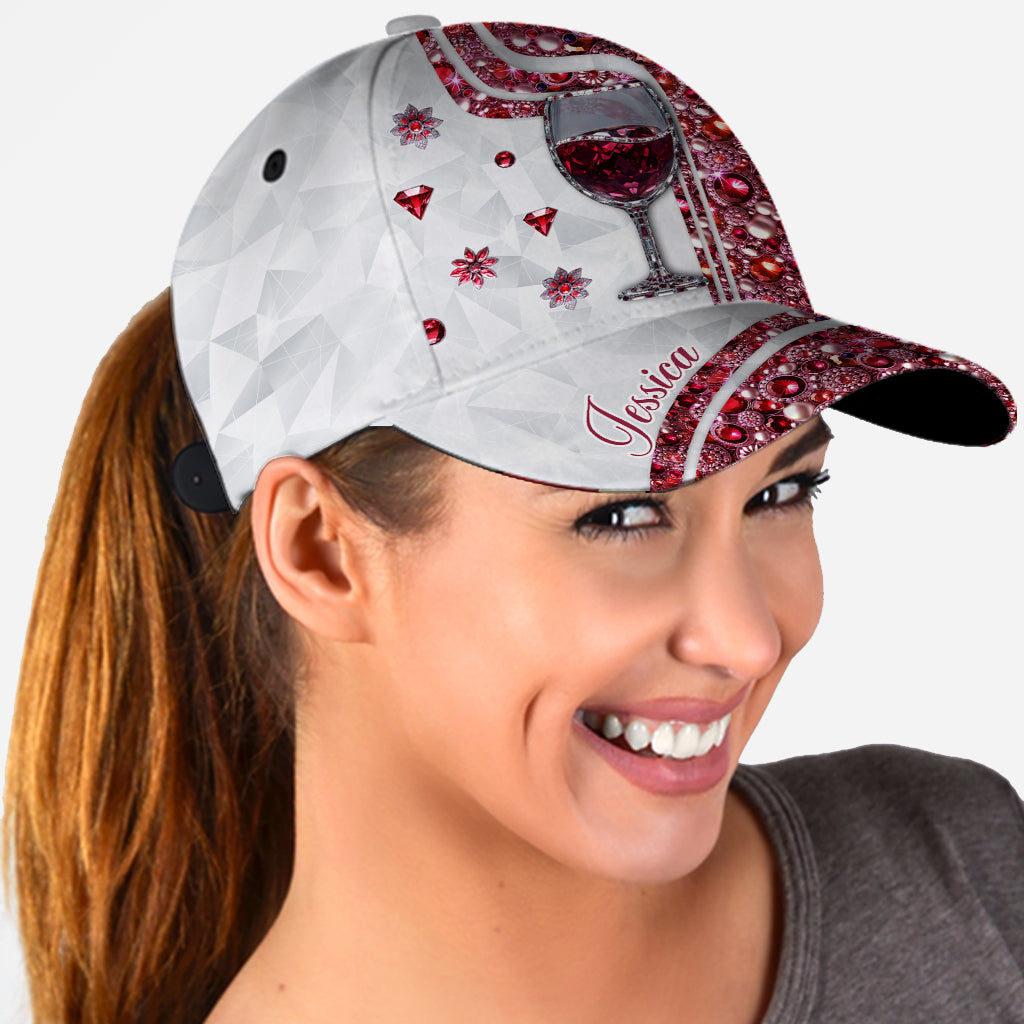 Juste une fille qui aime le vin - Bouchon de bouteille de vin classique personnalisé