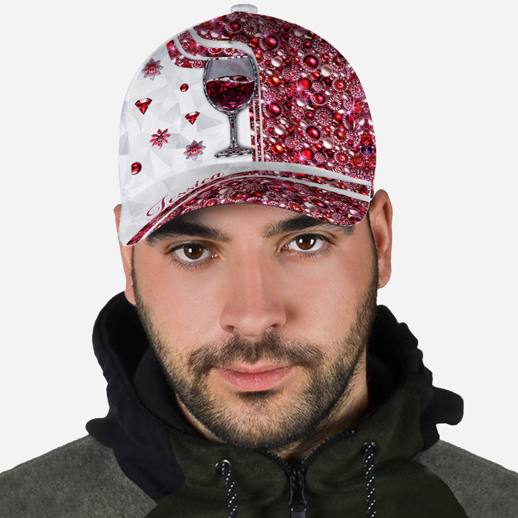 Juste une fille qui aime le vin - Bouchon de bouteille de vin classique personnalisé