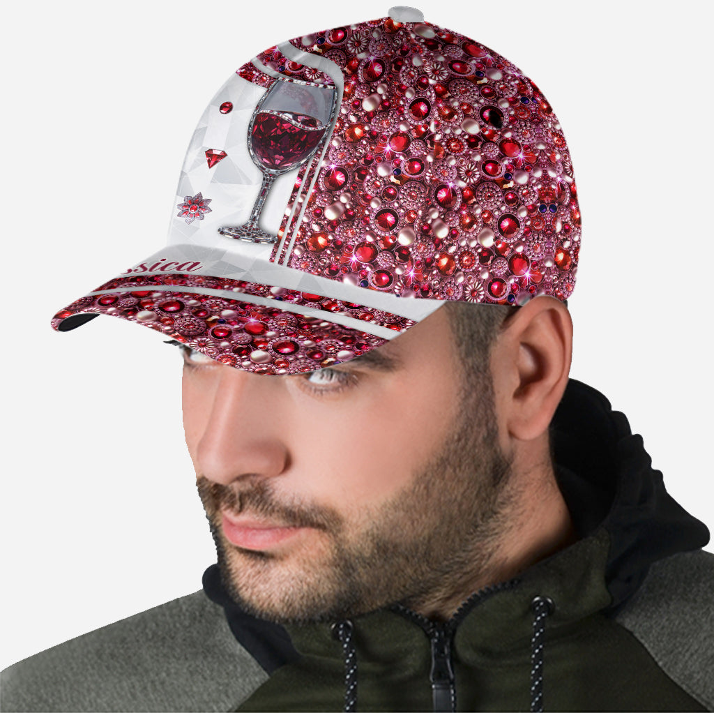 Juste une fille qui aime le vin - Bouchon de bouteille de vin classique personnalisé